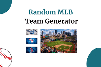 random mlb team generator thumbnail with multiple mlb team logos and a pirates baseball field