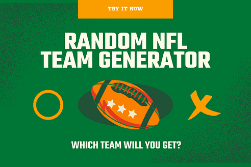 Random NFL Team Generator thumbnail with football and x and o graphics