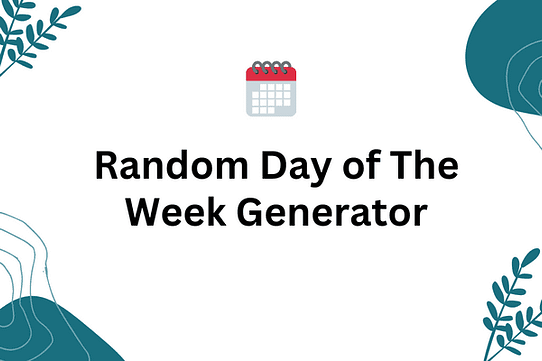 Random day of the week generator thumbnail