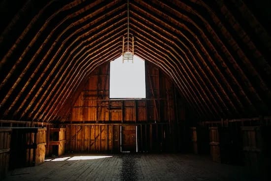 barn with cool roof