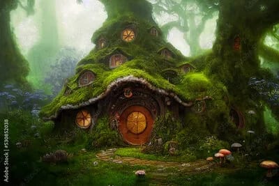 dwarf house in the forest