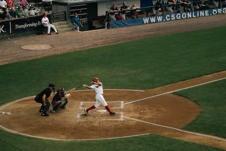 baseball batter hitting a homerun