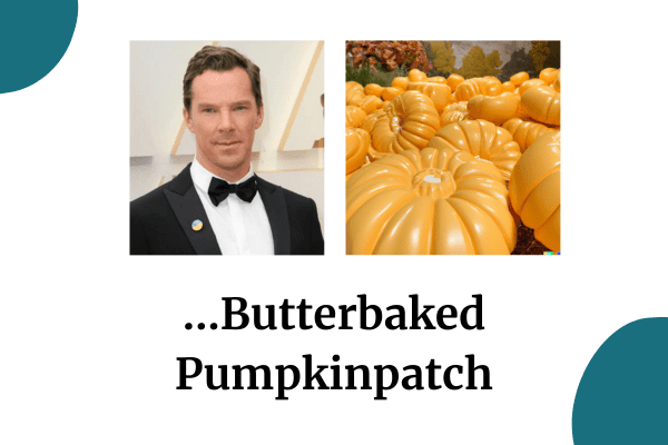 a funny benedict cumberbatch meme of the name butterbaked pumpkinpatch