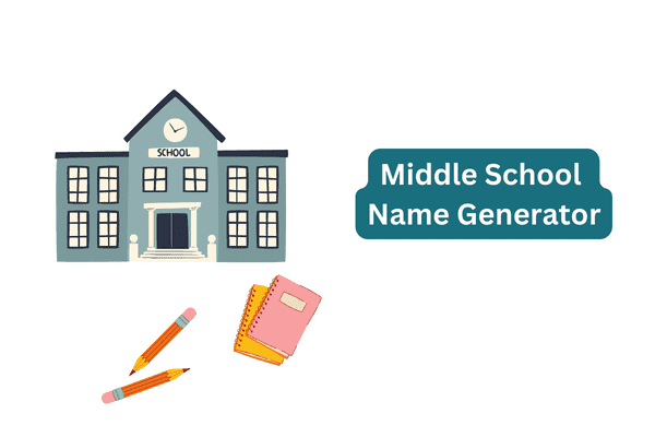 middle school name generator thumbnail with middle school names and supplies